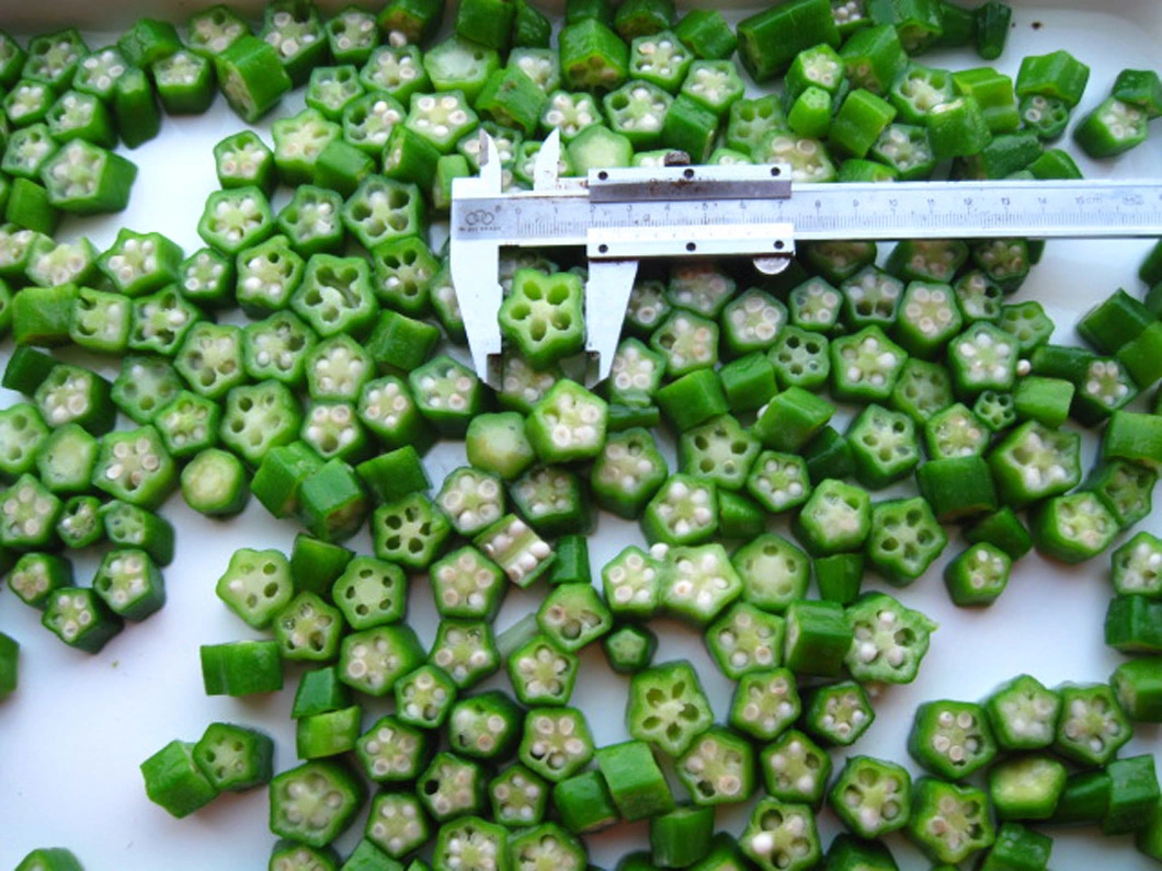 IQF Frozen Diced Okra, Frozen Chopped Okra