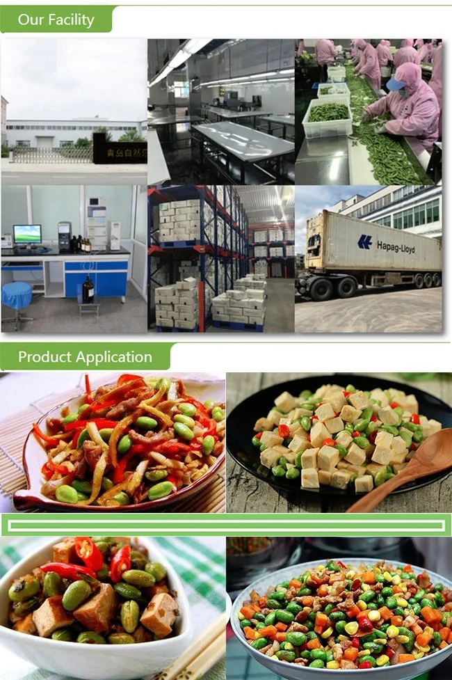 Export Quality Frozen Soybeans Kernels Edamame with Brc HACCP FDA