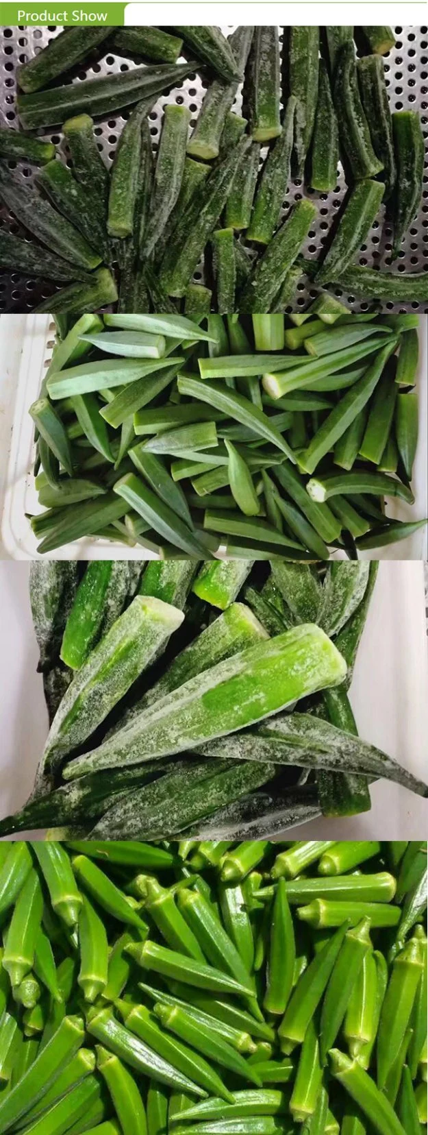 Top Quality China IQF Frozen Whole Yellow Okra for Exporting