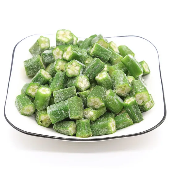 卸売IQF立方体冷凍オクラスライスオクラ